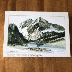 VINTAGE NEW Montag Luther Longley American Watercolors Stationery Set In Box '80